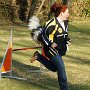 Steffie freut sich, ganz nach dem Motto "Agility is Fun"